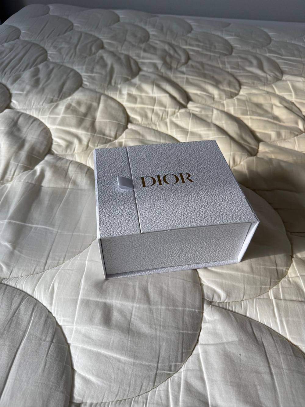 Dior Belt White Gift Box with Gold Logo